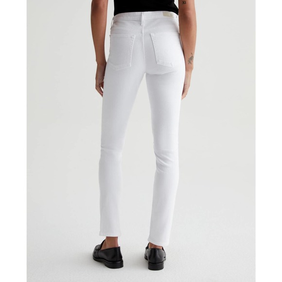 AG The Prima Cigarette Leg White Jeans Womens Ankle 29R $210 - Picture 2 of 12